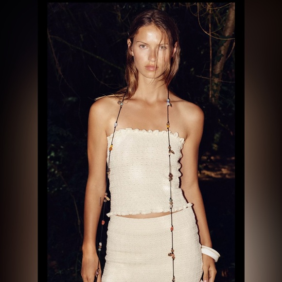 Zara knit bandeau top - Picture 4 of 13